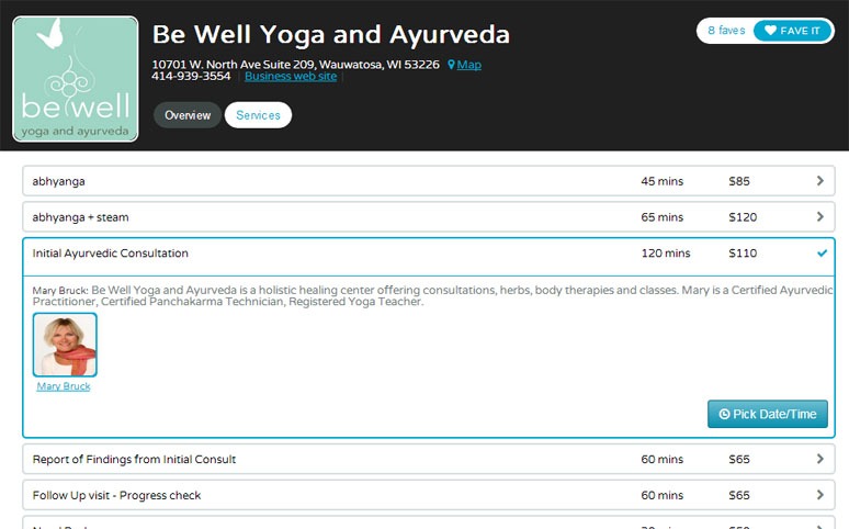 Be Well Yoga Milwaukee Website Design