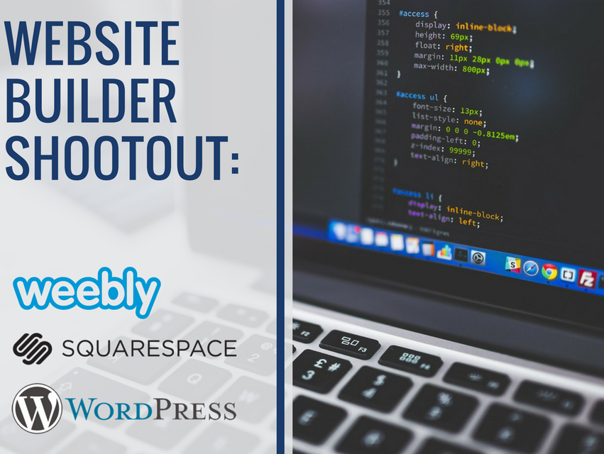 website builder shootout: weebly, squarespace, wordpress