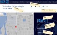 Illustration of Brew City Marketing social media page