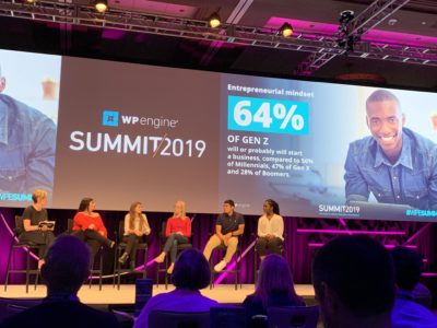 WP Engine Summit 2019 Millennial Panel.