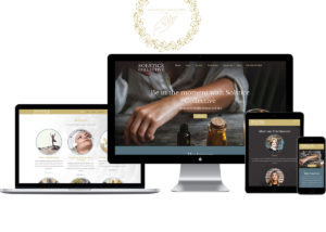 mobile and desktop versions of the Solstice Collective website