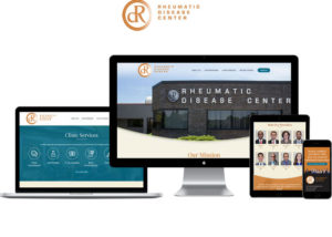 desktop and mobile versions of the Rheumatic Disease Center website