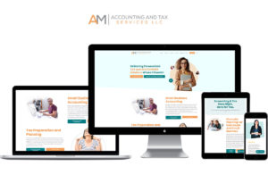 am accounting and tax services homepage portfolio example
