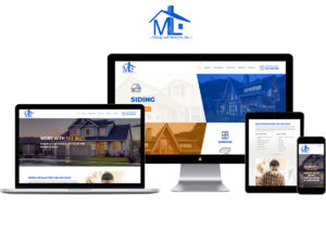 Desktop and mobile versions of the M&L Siding Website