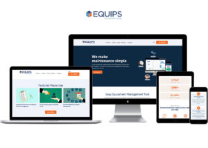 Desktop and mobile versions of EQUIPS website