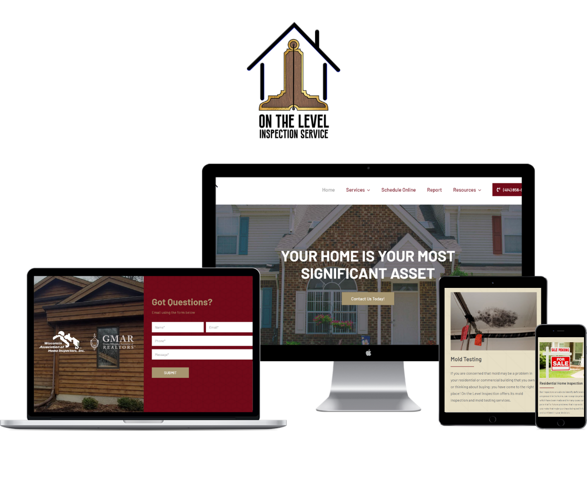 website redesign for a Milwaukee home inspection company