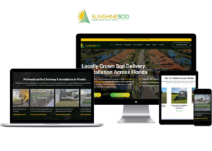 web design portfolio for sod company