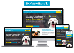 Bay View Bark website design project by Brew City Marketing